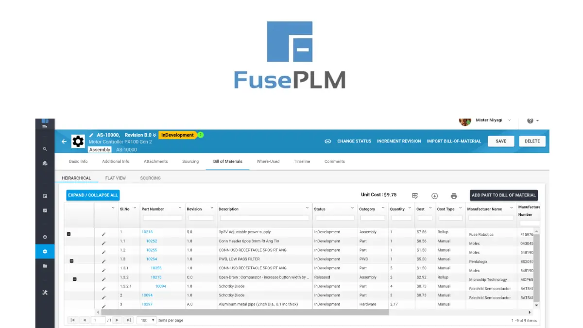 FusePLM – Product Lifecycle Management